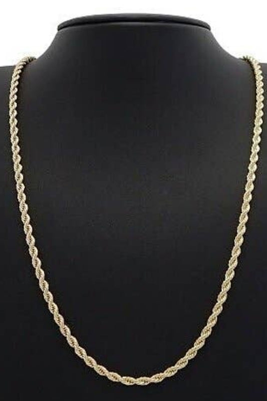 14k Gold Filled 3mm Rope Chain 24inch